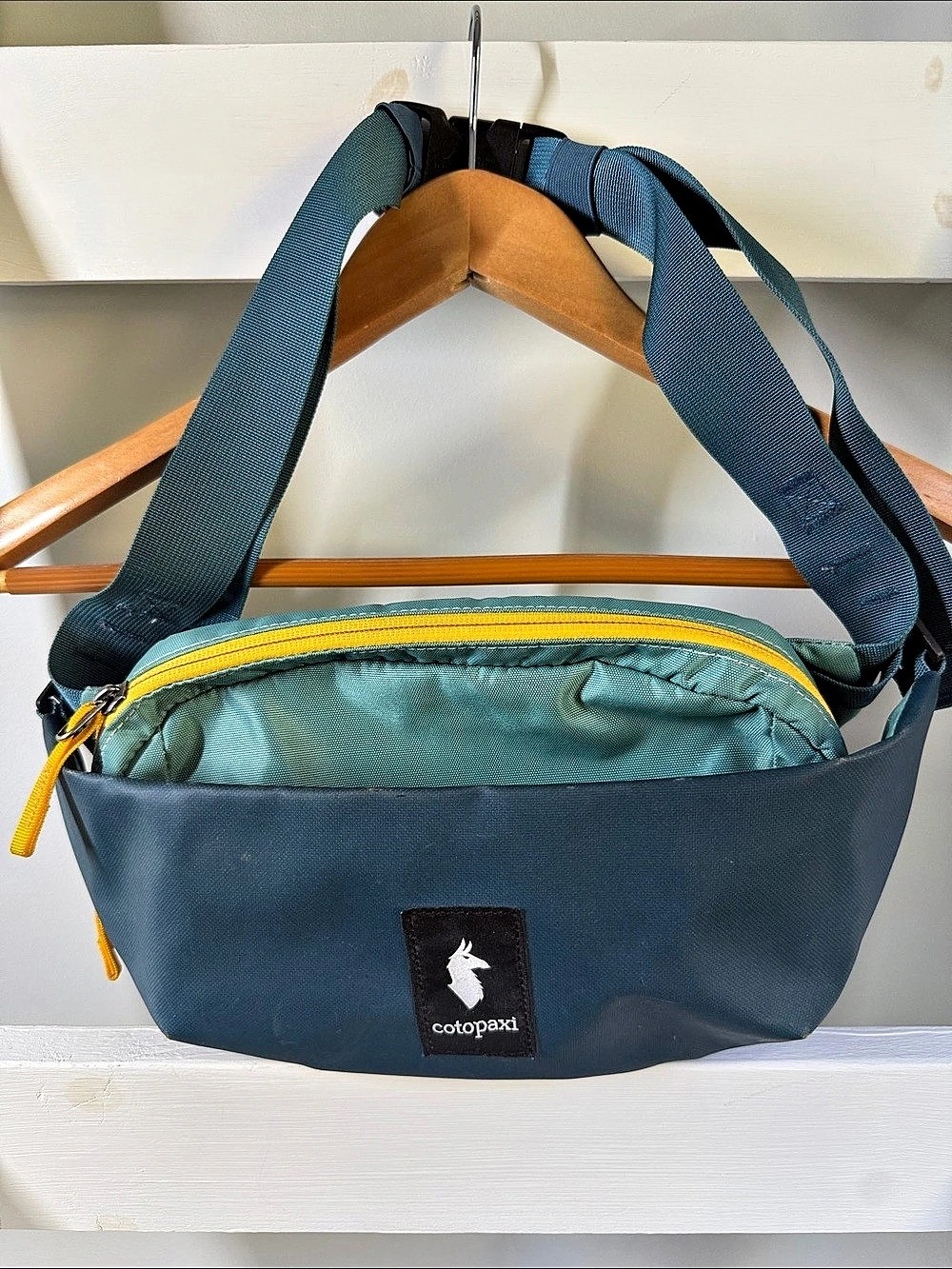 Cotopaxi Allpa X 1.5L Hip Pack Blue & Green Crossbody Bag